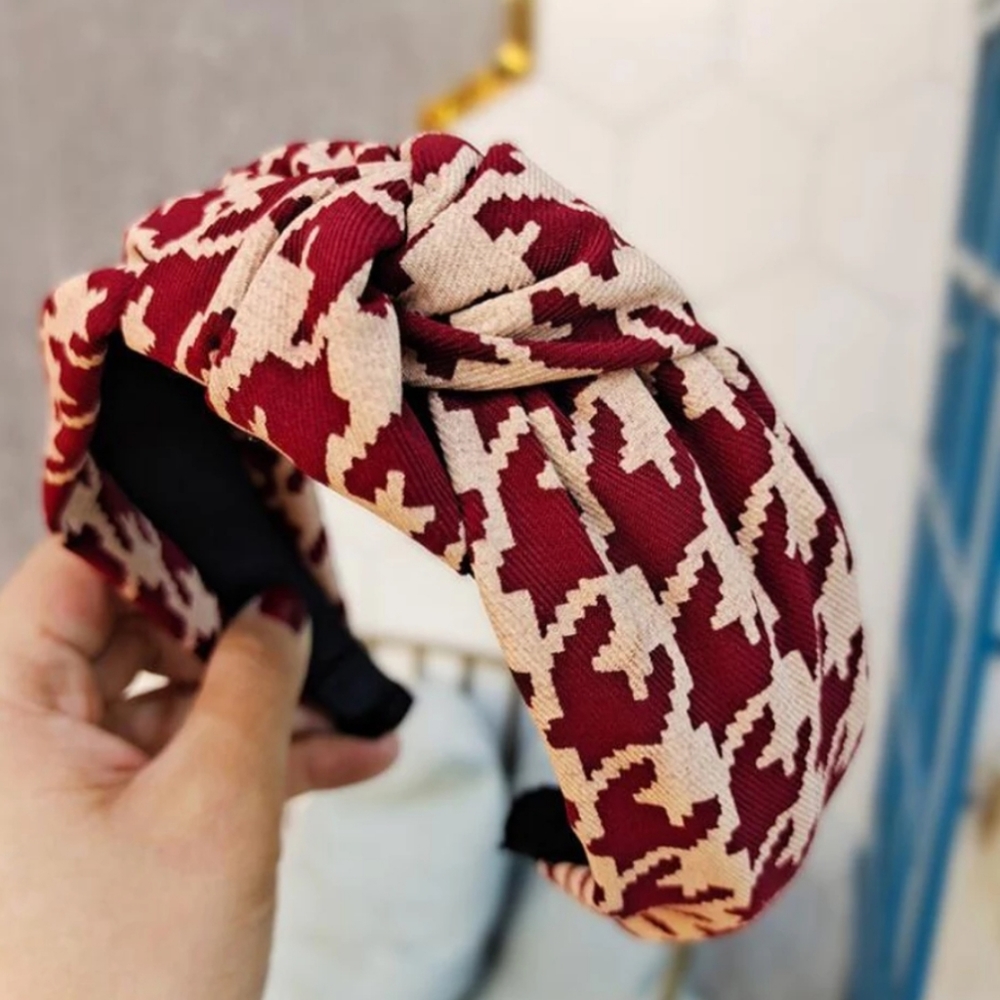 Jacqueline Houndstooth Headband